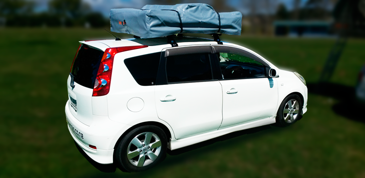 Vrooms with a View Small, Kombi mit Dachzelt von Chilli Rentals Neuseeland